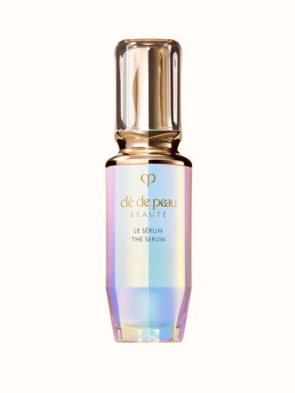 clé de peau Beauté Iridescent Gold-Capped Serum Bottle
